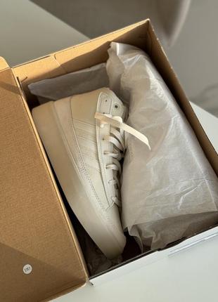 Нові білі високі кеди кросівки adidas шкіряні 37 роз10 фото