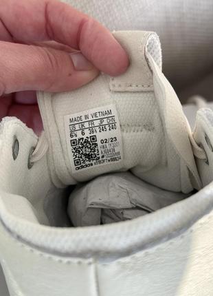 Нові білі високі кеди кросівки adidas шкіряні 37 роз7 фото