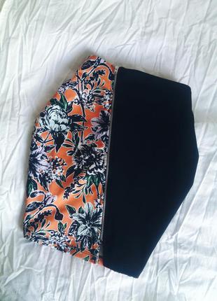 Яркая мини юбка с молнией miss selfridgе1 фото