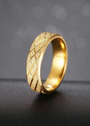 Кольцо из нержавеющей стали. обручальные, золото. размер 7, 9, 103 фото