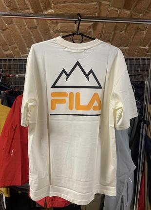 Футболки fila big logo горы на спине туристические новые в упаковке Ausa1 фото