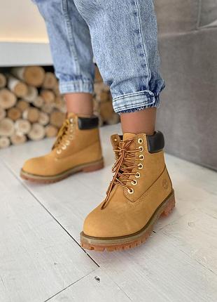 Ботинки timberland cinzento 6 inch premium yellow черевики