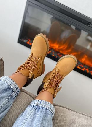 Ботинки timberland 6 inch premium yellow черевики4 фото