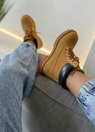 Ботинки timberland 6 inch premium yellow черевики6 фото