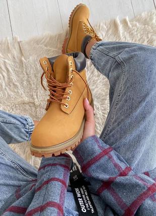 Ботинки timberland 6 inch premium yellow черевики8 фото