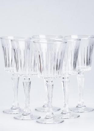 Бокалы для шампанского рифленые набор из 6 шт по 250 мл