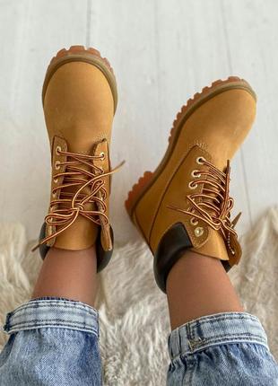 Черевики timberland 6 inch premium yellow черевики3 фото