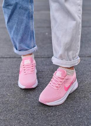 Женские кроссовки nike zoom x pink white4 фото