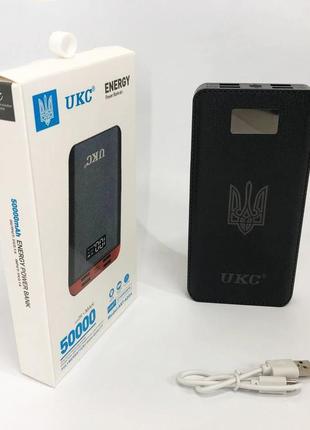 Акумулятор портативний павербанк power bank ukc art-4148/4204. 50000mah3 фото