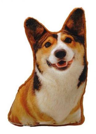 Мягкая игрушка подушка "корги" 40 см