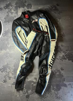 Dainese moto leather suit original мужской кожаный мото костюм