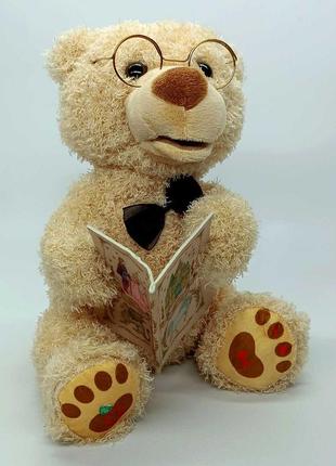 Інтерактивна іграшка limo toy ведмідь "пухнастий казкар" бежевий укр. мова ft0034-12 фото