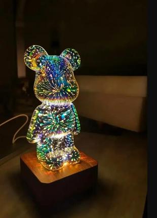 Світлодіодний ведмідь, нічник - феєрверк4 фото