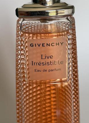 Givenchy live irresistible eau de parfum 75 ml2 фото