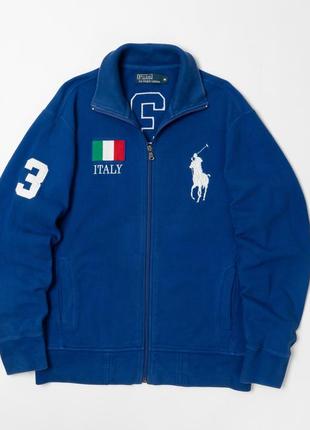 Polo ralph lauren vintage 90s italy full zip track jacket мужская куртка