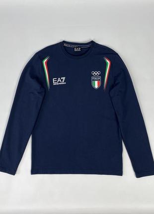 Лонгслив emporio armani ea7 "italia" 🇮🇹 оригинал футболка с длинным рукавом размер м