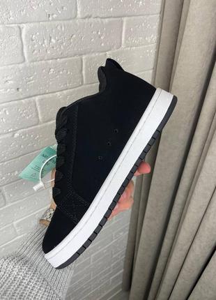 Круті жіночі кросівки dc sneaker shoes black white чорні з білим5 фото