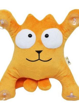 Іграшка на присосках "кіт саймон", помаранчевий1 фото