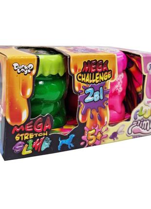 В'язка маса "2 в 1 "mega stretch slime" та "fluffy slime" fls-03-01u укр1 фото