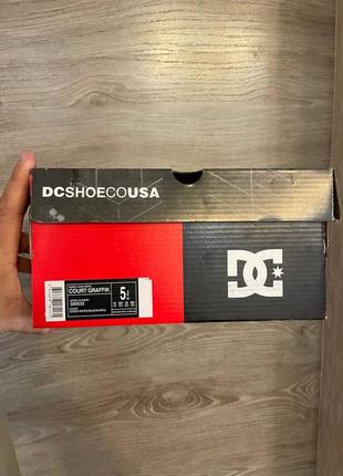 Трендовые женские кроссовки dc sneaker shoes white black белые с чёрным8 фото