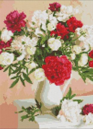 Алмазна мозаїка "квіти натхнення" ©ira volkova ідейка amo7114 40х40 см
