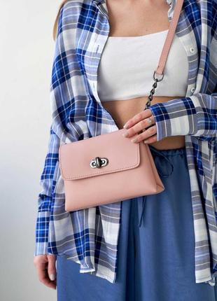 Женская сумка кросс-боди можная , мини-сумка для девушек эко кожа стильная  белла черная5 фото