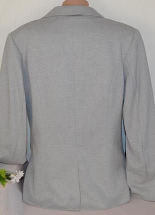 Брендовый серый пиджак жакет блейзер с карманами h&m вискоза этикетка4 фото