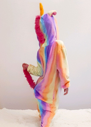 Розпродаж кігурумі "райдужний єдиноріг" піжама костюм комбінезон5 фото