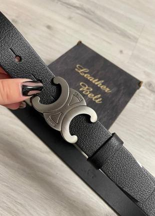 Пояс турция 3см кожа + коробка, женский ремень туречки в стиле сеnn пояс черный кожаный в стиле celine селений