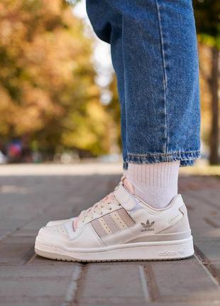 Женские adidas forum low beige