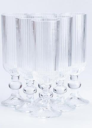Келих скляний для коктейлів прозорий з ніжкою