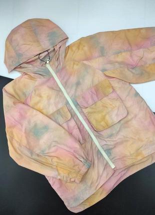 Куртка ветровка разноцветная zara 152 см1 фото