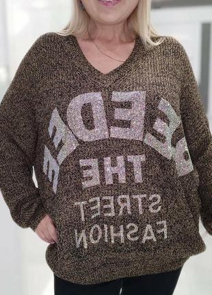 Шикарный свитерок кофточка турция кашемир вязка1 фото