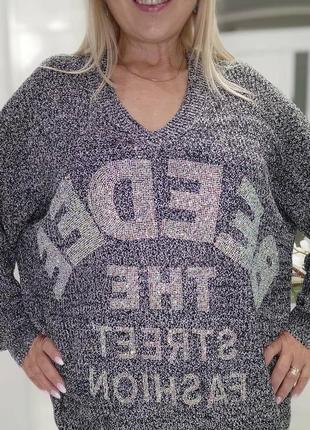 Шикарный свитерок кофточка турция кашемир батал