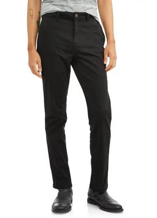 32 сша слім завужені прямі штани чіноси slim chino pants брюки