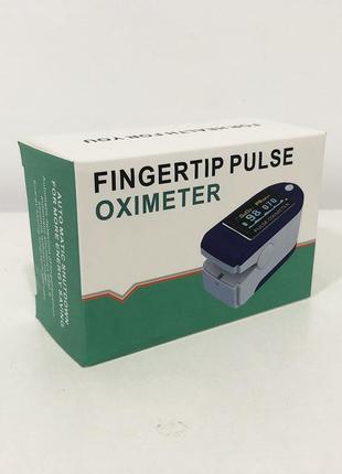 Пульсоксиметр fingertip pulse oximeter. колір синій