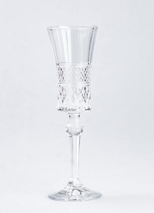 Келих для шампанського скляний прозорий набір 6 шт2 фото