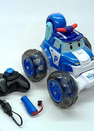 Машинка на радиоуправлении star toys "robocar poly" синяя 3109a