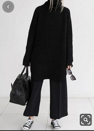 Ликвидация 🔥черный длинный свитер туника