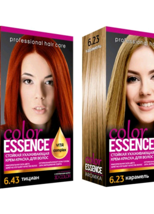 Крем-фарба для волосся 26 відтінків "color essence"5 фото