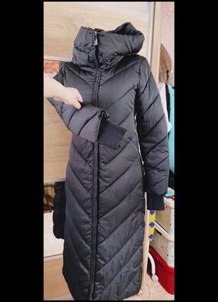 Стёганое женское зимнее пальто 42-44 размер