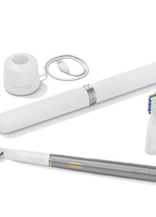 Отбеливающая звуковая зубная щётка medica+ lux 10х portable (grey)(japan)4 фото
