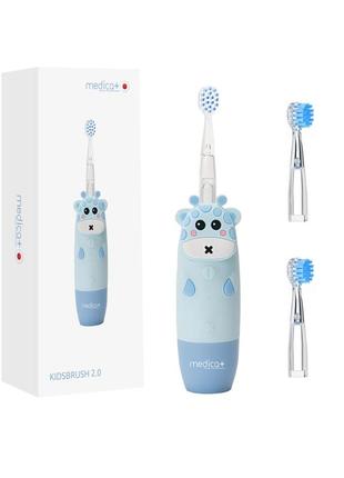 Дитяча зубна щітка medica+ kidsbrush 2.0 blue (японія)