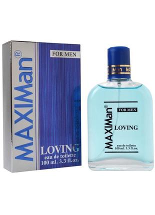 Туалетна вода для чоловіків maximan loving 100 ml