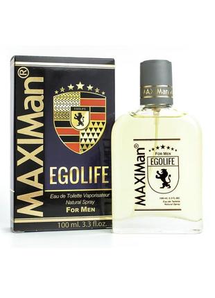 Туалетна вода для чоловіків maximan egolife 100 ml