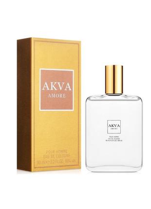 Два одеколони akva amore чоловічий аромат 90 ml