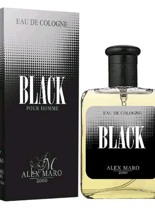 Два одеколони "black" чоловічий аромат 90 ml