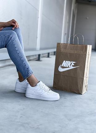 Кросівки nike air force❤, шкіряні білі кросівки, кросівки