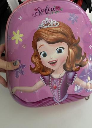 Детский каркасный (твердый) рюкзак-ранец для девочки прицесса софия2 фото