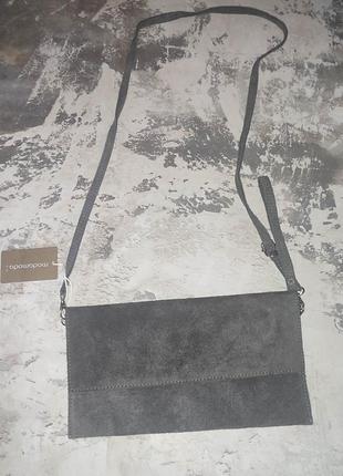 Клатч з натуральної замші borse in pelle